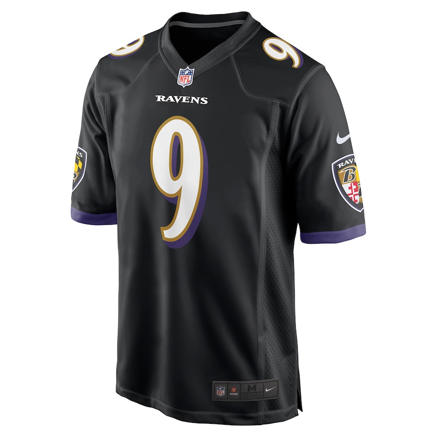 Alternative view of Justin Tucker #9 Baltimore Ravens Game Jersey - Men's | Black