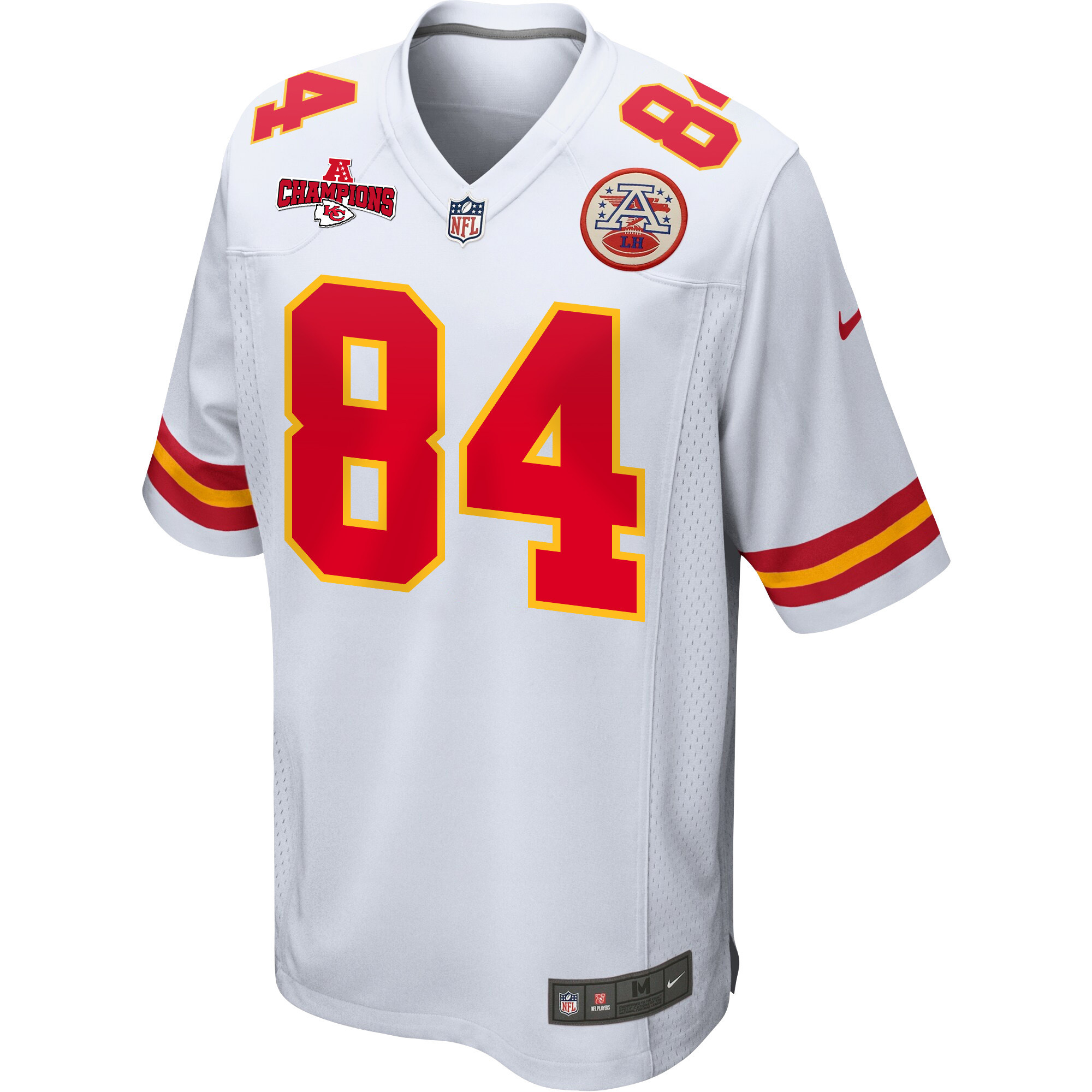 Alternative view of Justin Watson #84 Kansas City Chiefs Game Jersey - Men's | White