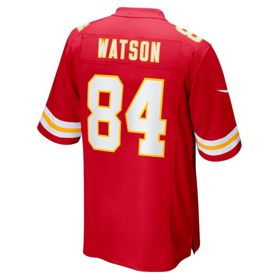 Justin Watson #84 Kansas City Chiefs Super Bowl LIX Game Jersey - Men's | Red - Image 3