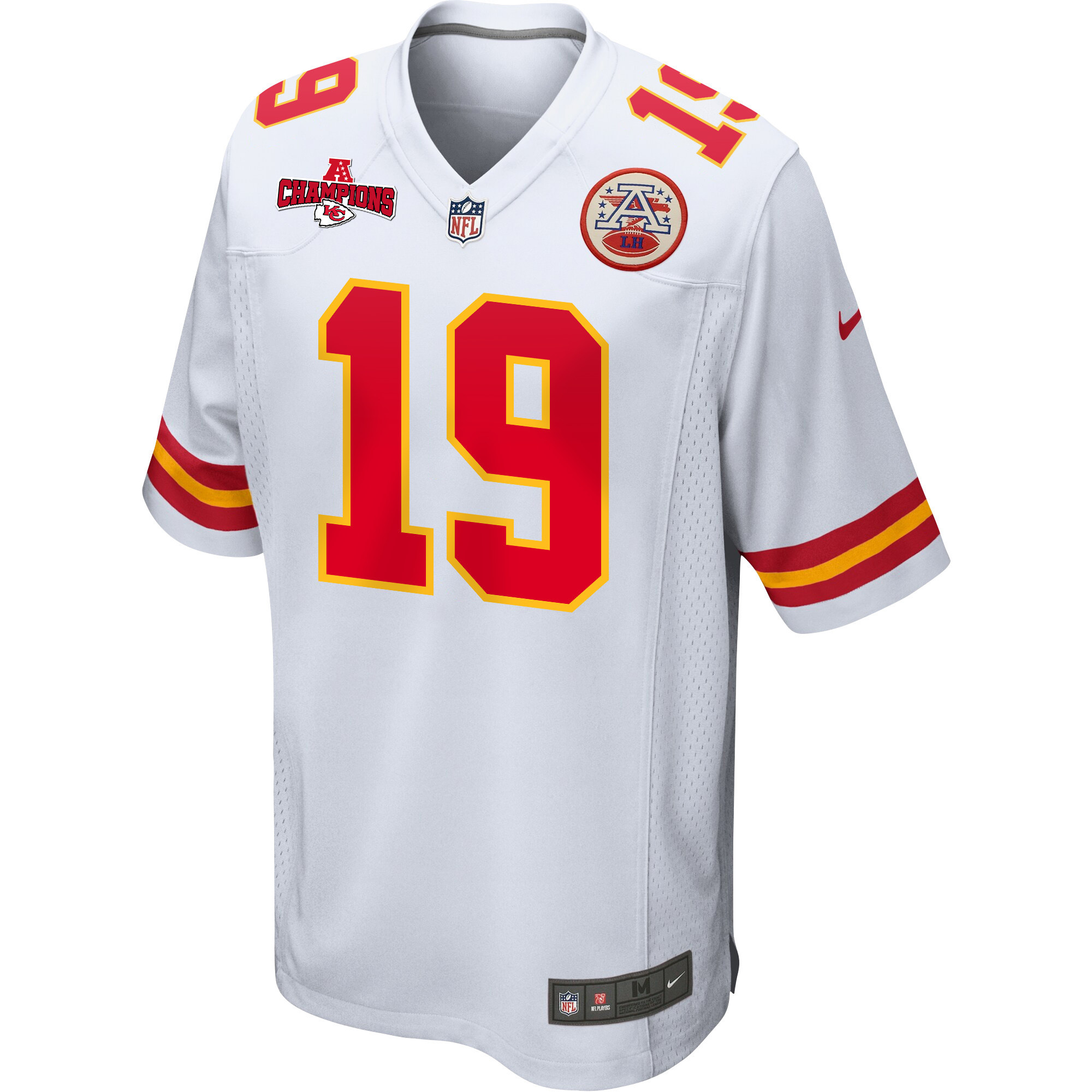 Alternative view of Kadarius Toney #19 Kansas City Chiefs Game Jersey - Men's | White