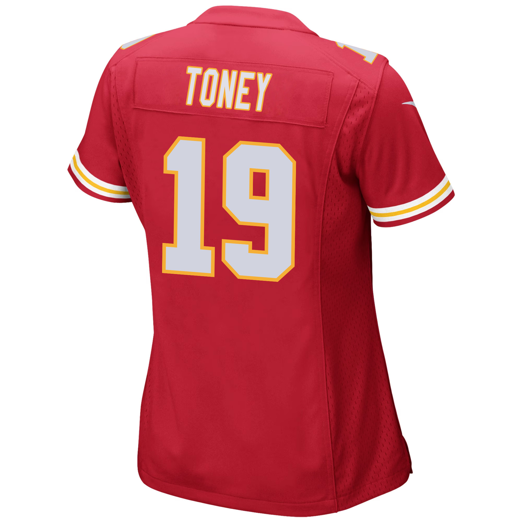 Kadarius Toney #19 Kansas City Chiefs Super Bowl LVIII Patch Game Jersey - Women's | Red - Image 3