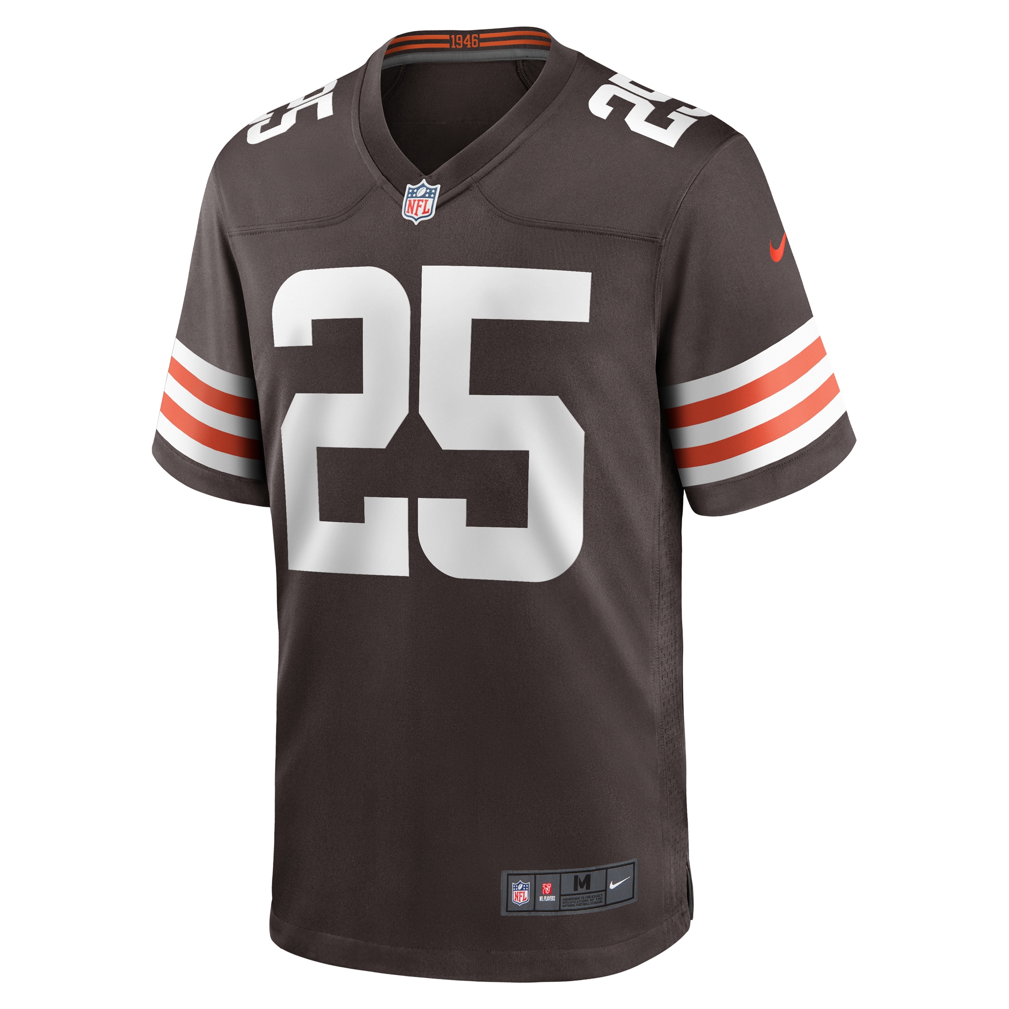 Alternative view of Kahlef Hailassie Cleveland Browns Game Jersey - Men's