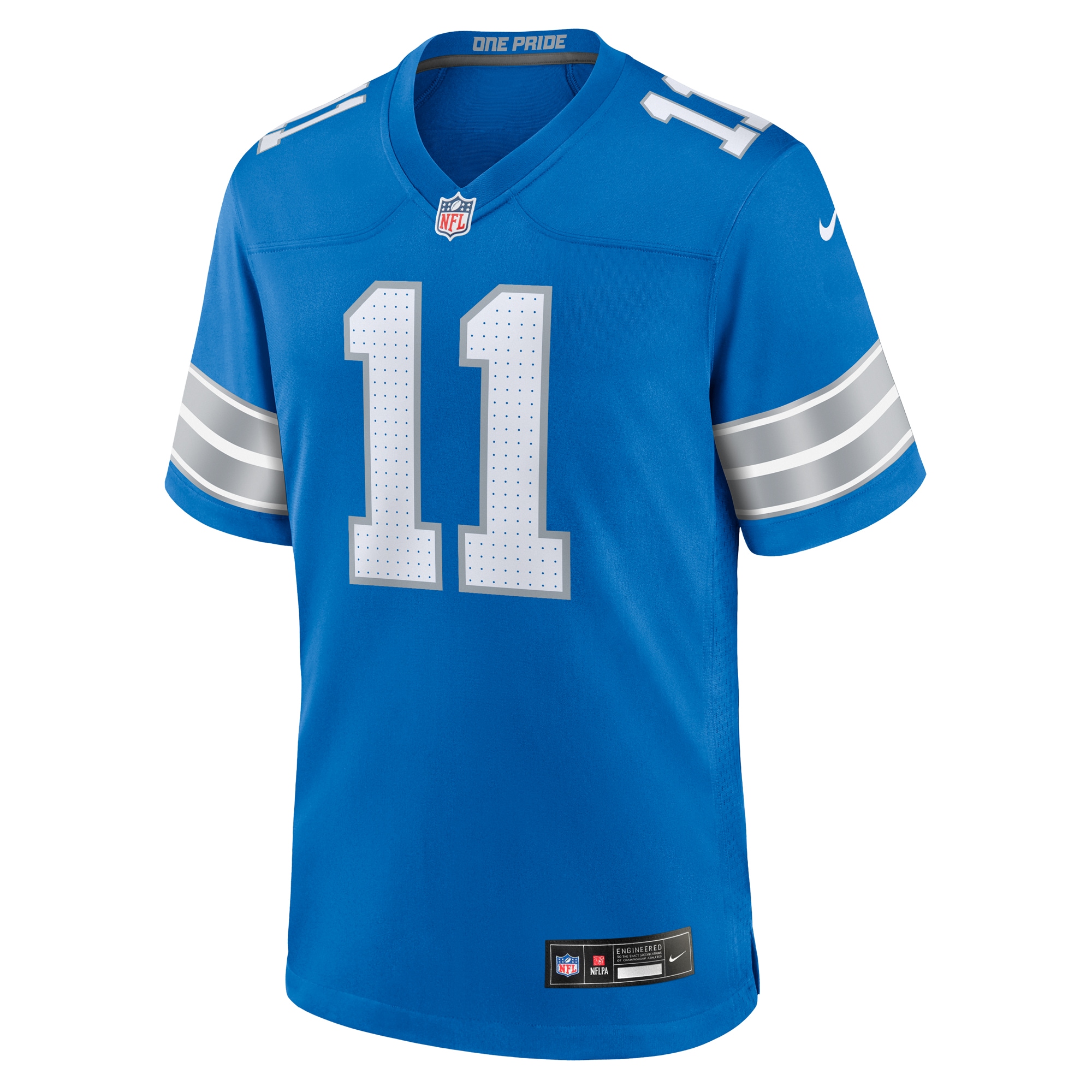 Alternative view of Kalif Raymond Detroit Lions Game Jersey - Men's