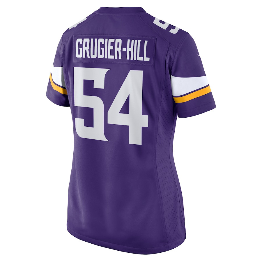 Kamu Grugier-Hill #54 Minnesota Vikings Game Jersey - Women's | Purple - Image 3