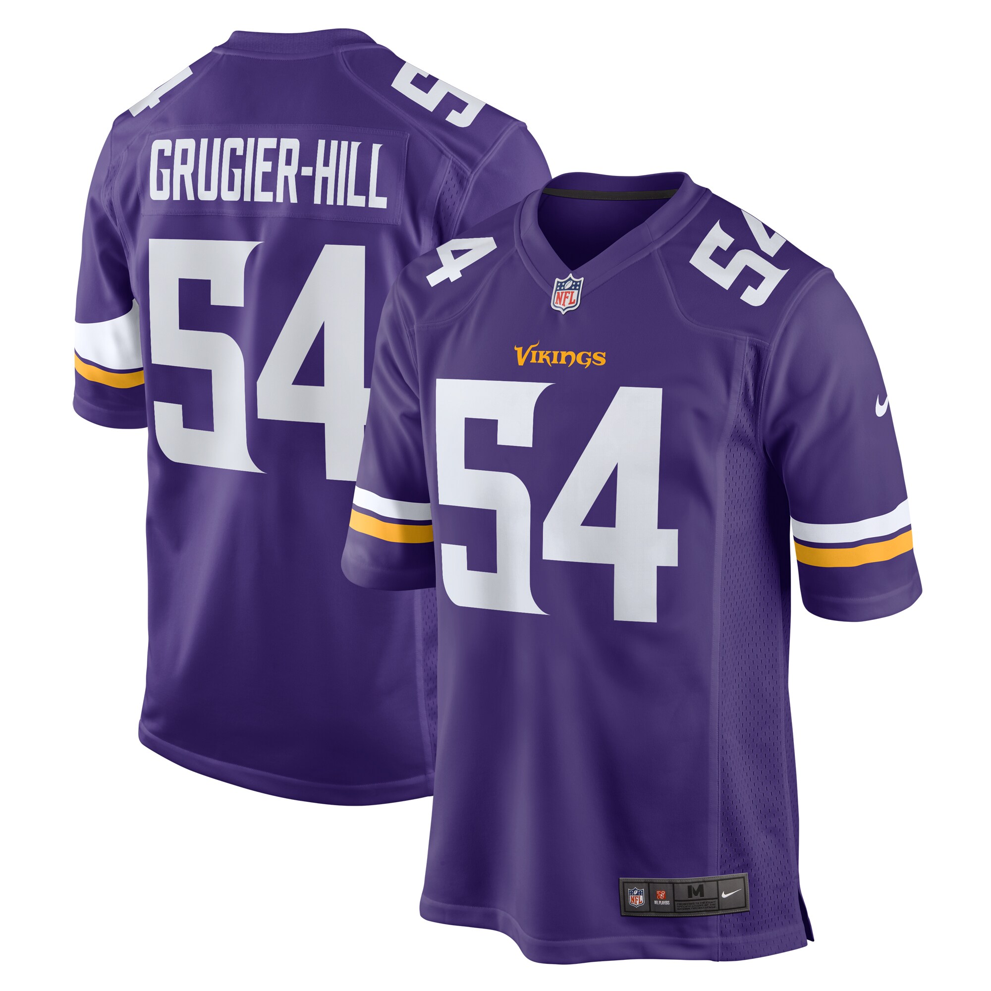 Kamu Grugier-Hill Minnesota Vikings Game Jersey - Men's | Hill Purple Game Jersey