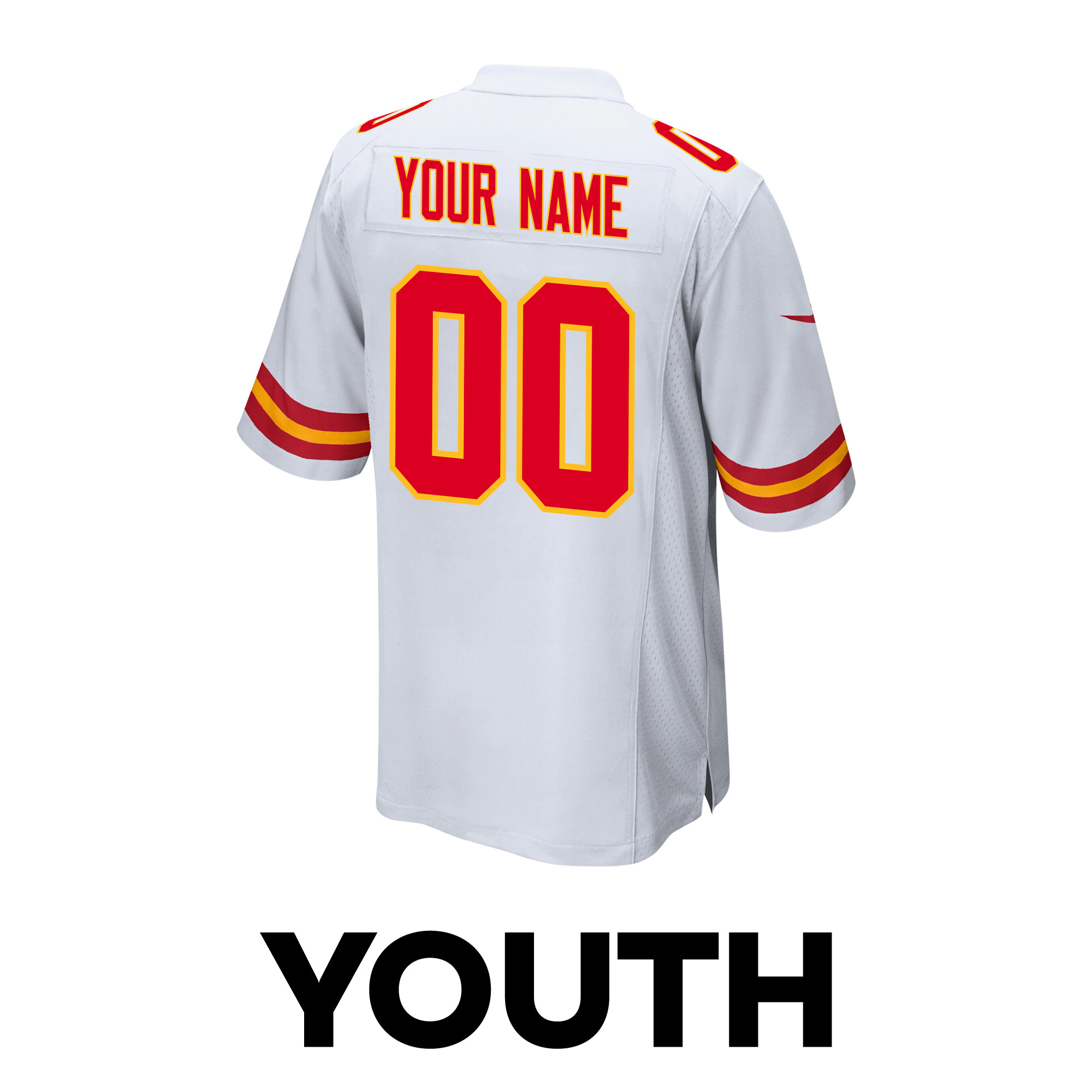 Kansas City Chiefs Super Bowl LVIII Game Jersey - Youth | White - Image 3