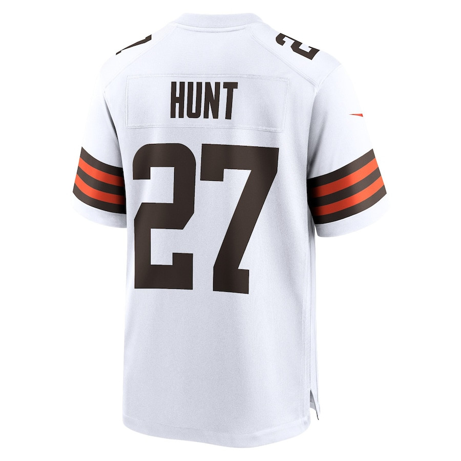 Kareem Hunt #27 Cleveland Browns Game Jersey - Men's | White - Image 3