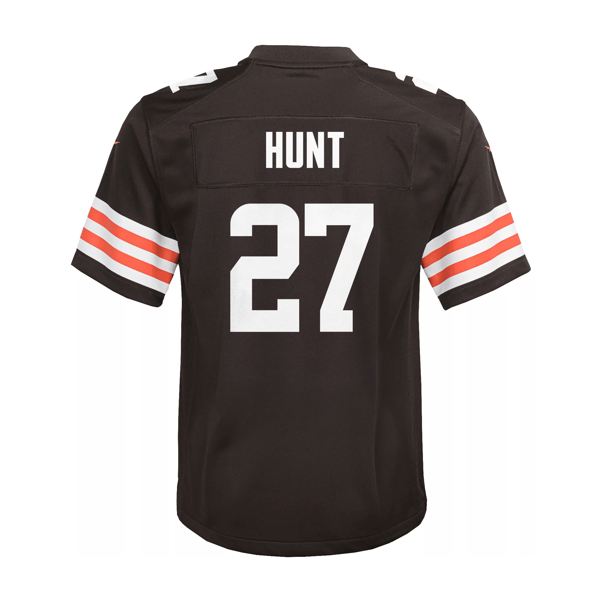 Kareem Hunt #27 Cleveland Browns Game Jersey - Youth | Brown - Image 3