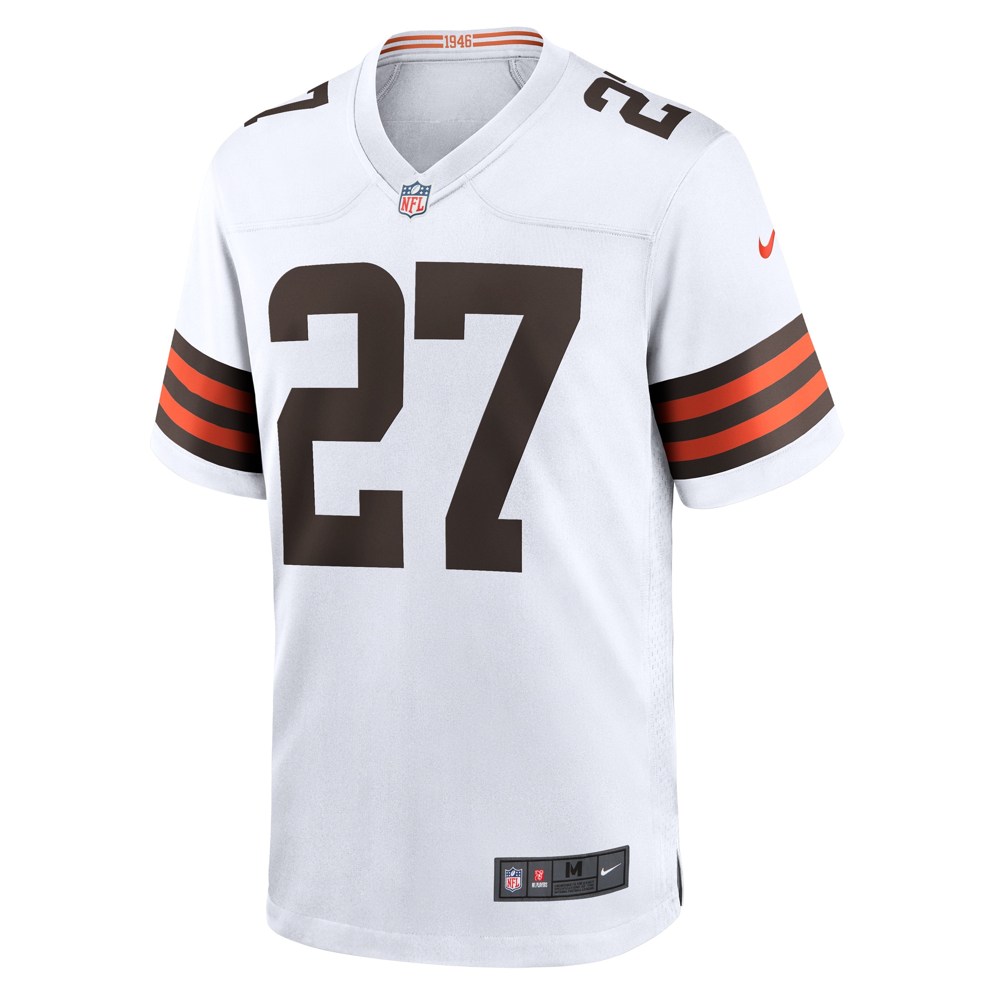 Alternative view of Kareem Hunt Cleveland Browns Game Jersey - Men's