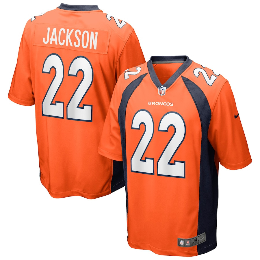 Kareem Jackson #22 Denver Broncos Game Jersey - Men's | Orange