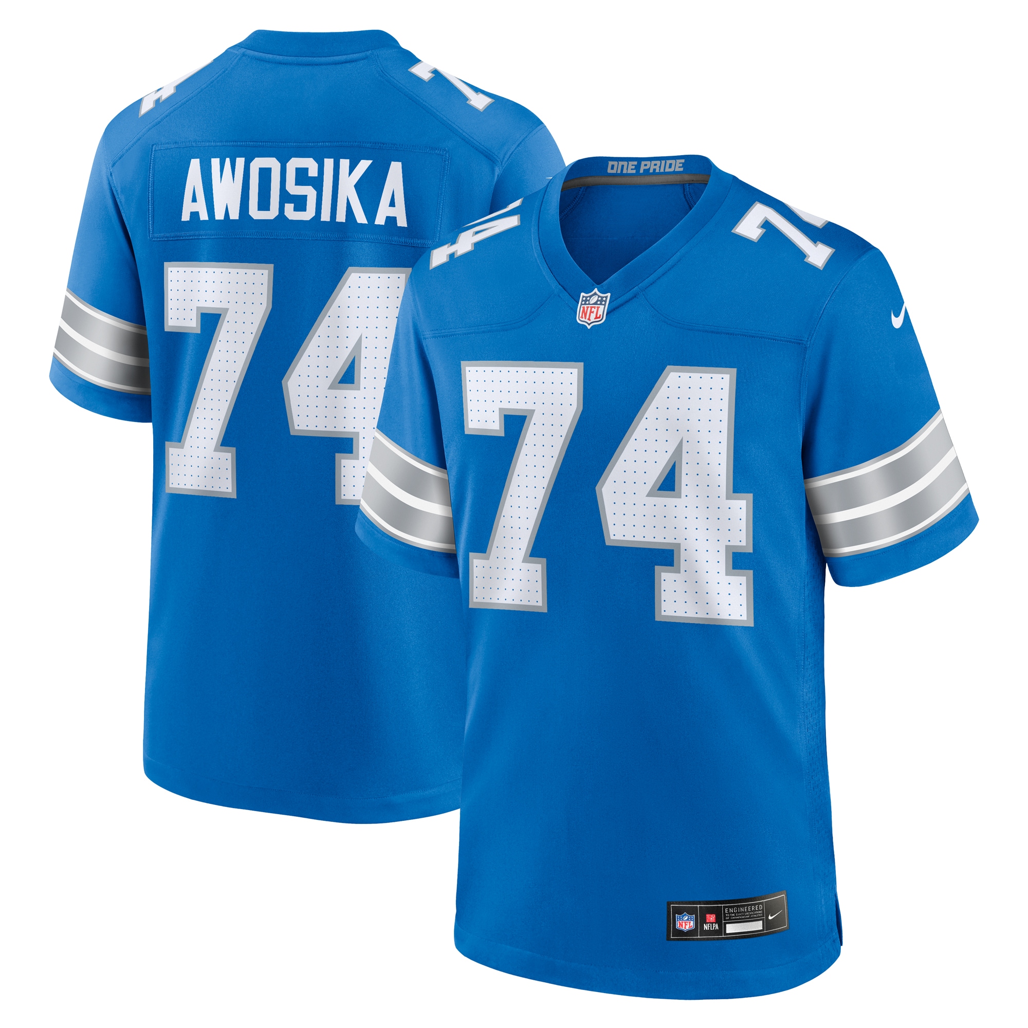 Kayode Awosika Detroit Lions Game Jersey - Men's