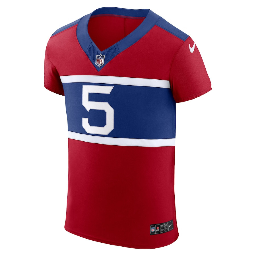 Alternative view of Kayvon Thibodeaux #5 New York Giants Alternate Elite Jersey - Men's | Century Red