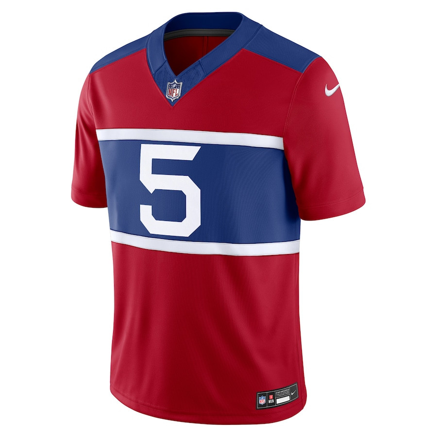 Alternative view of Kayvon Thibodeaux #5 New York Giants Alternate Vapor F.U.S.E. Limited Jersey - Men's | Century Red