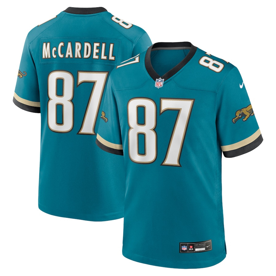 Keenan McCardell #87 Jacksonville Jaguars Throwback Game Jersey - Men's | Teal