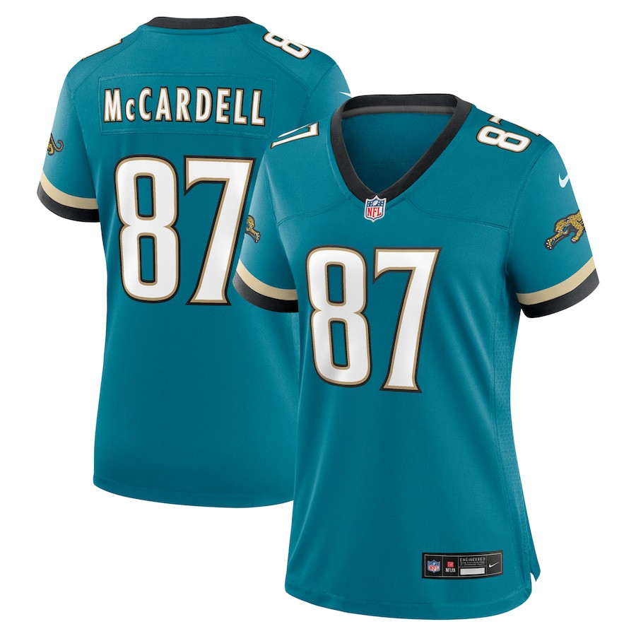 Keenan McCardell #87 Jacksonville Jaguars Throwback Game Jersey - Women's | Teal