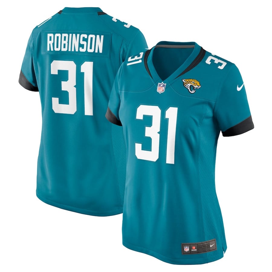 Keilan Robinson #31 Jacksonville Jaguars Game Jersey - Women's | Teal