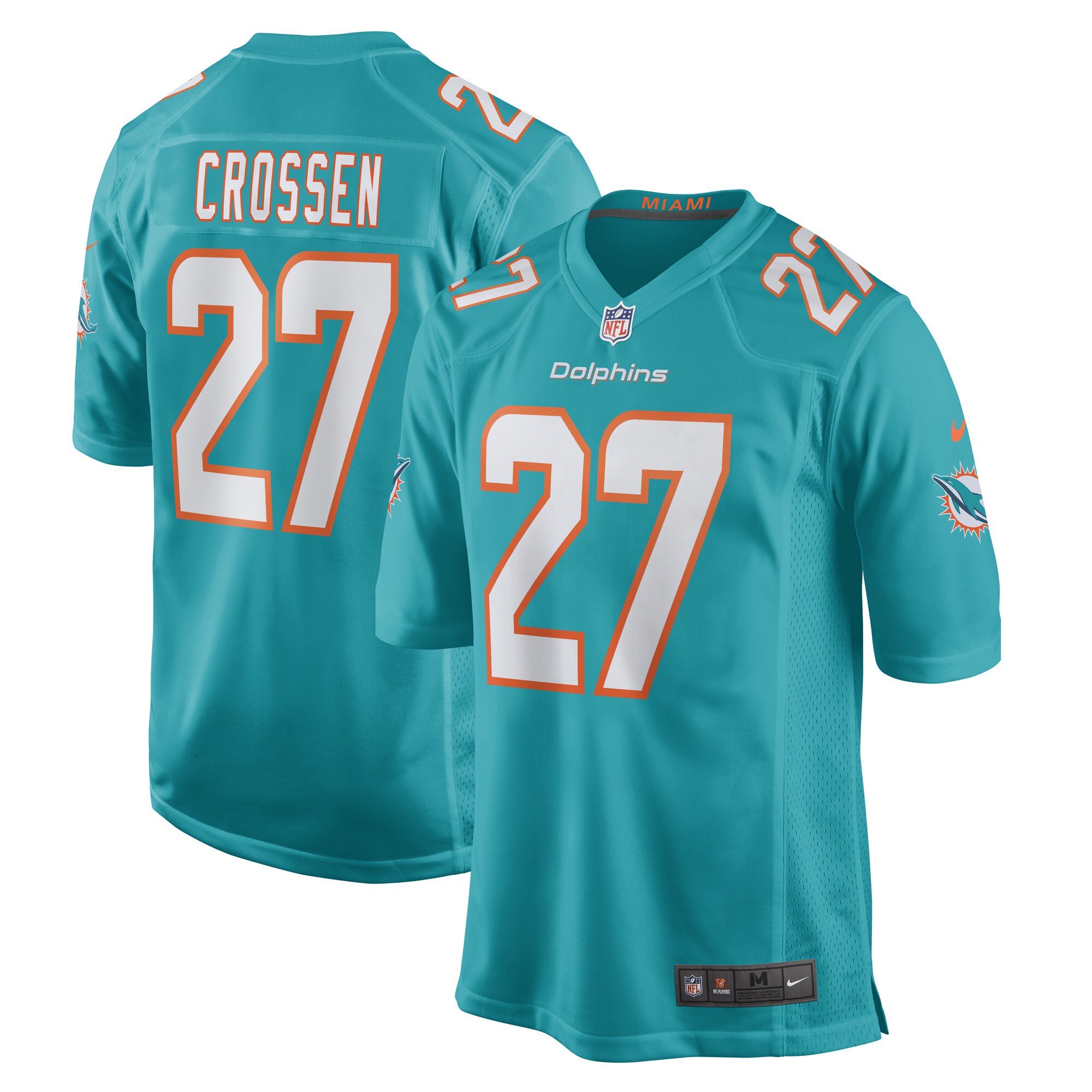 Keion Crossen Miami Dolphins Game Jersey - Men's