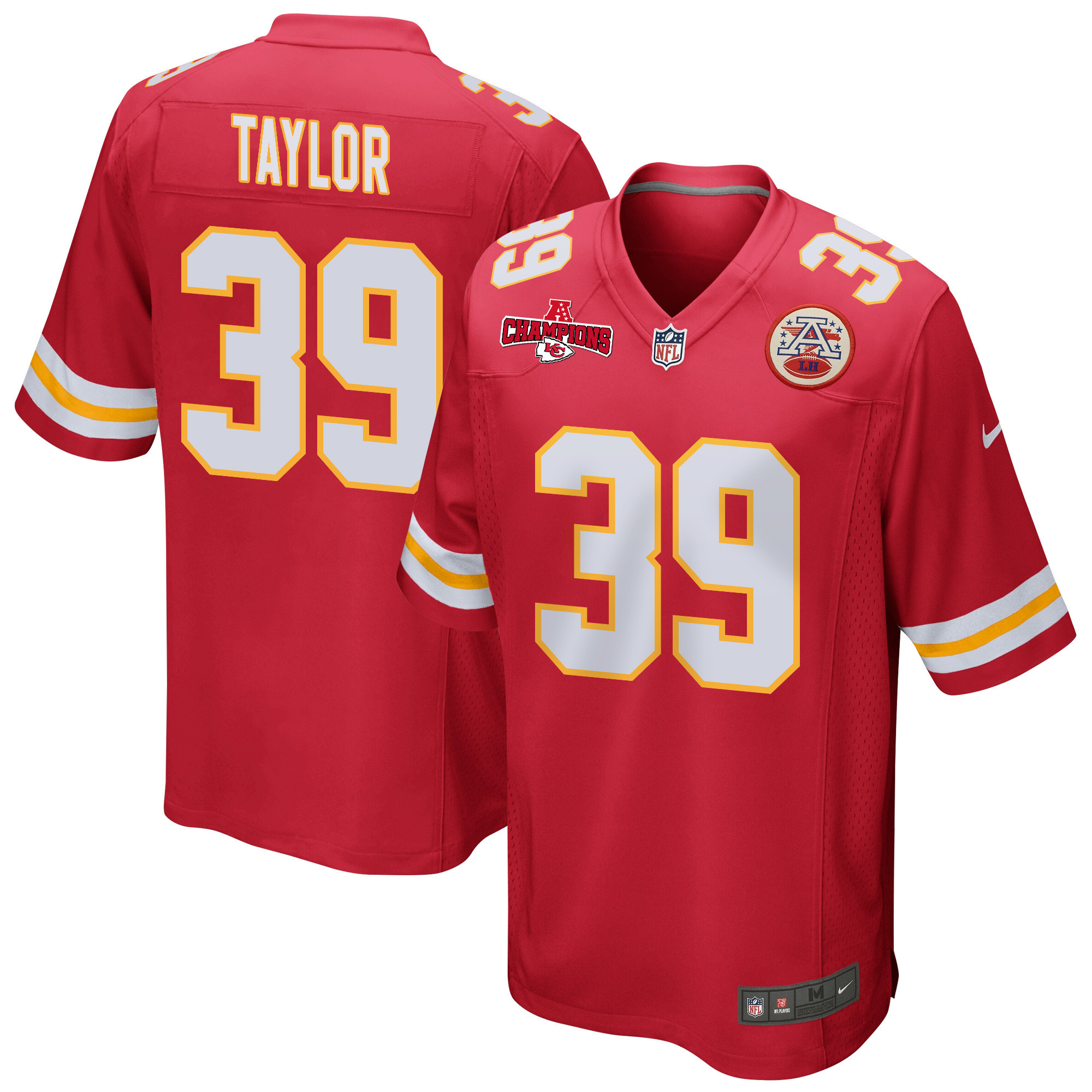 Keith Taylor #39 Kansas City Chiefs Game Jersey - Men's | Red