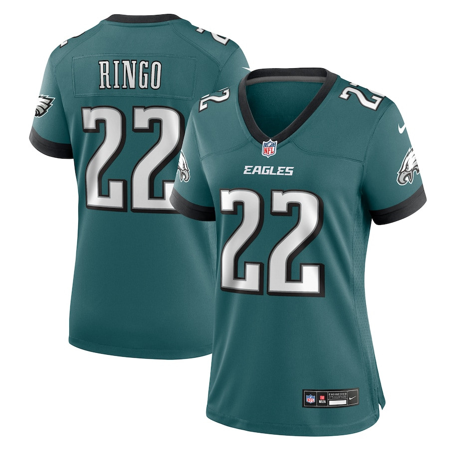Kelee Ringo #22 Philadelphia Eagles Game Jersey - Women's | Midnight Green