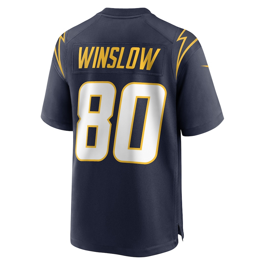 Kellen Winslow #80 Los Angeles Chargers Game Jersey - Men's | Navy - Image 3
