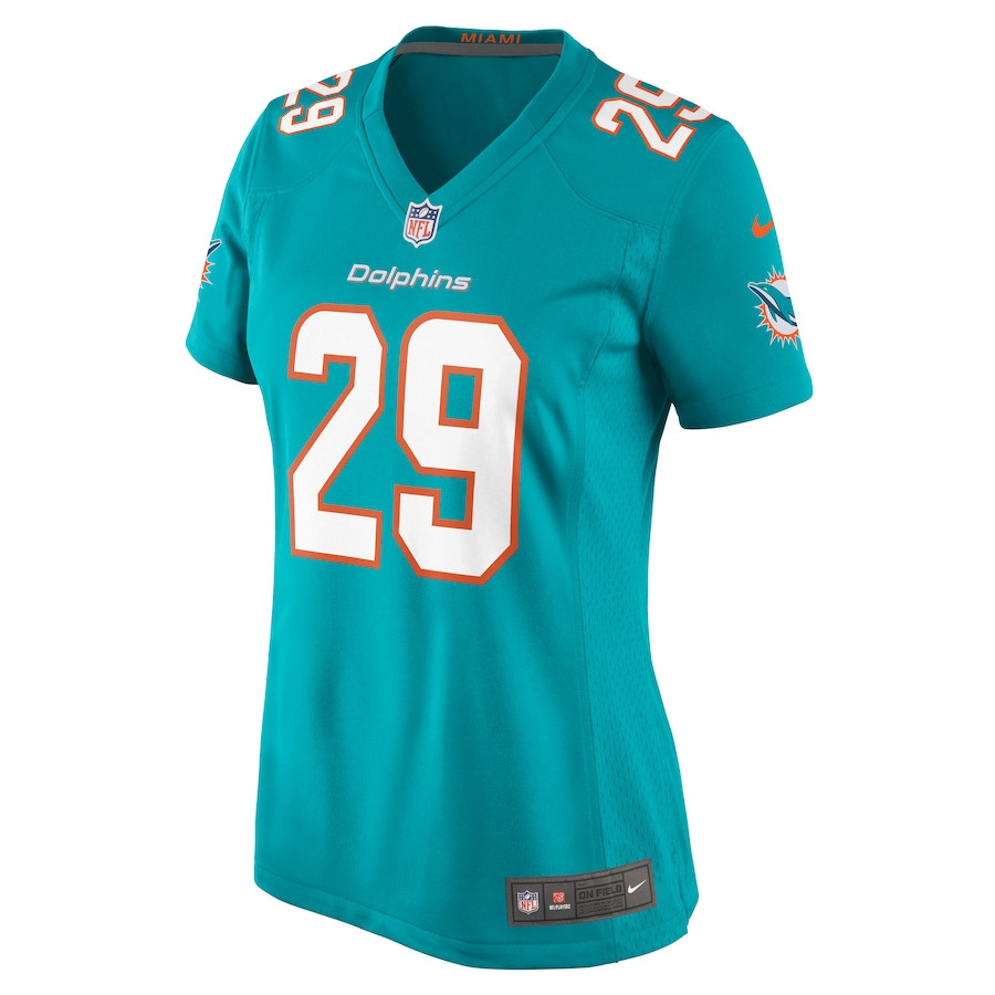 Alternative view of Kendall Fuller #29 Miami Dolphins Game Jersey - Women's | Aqua