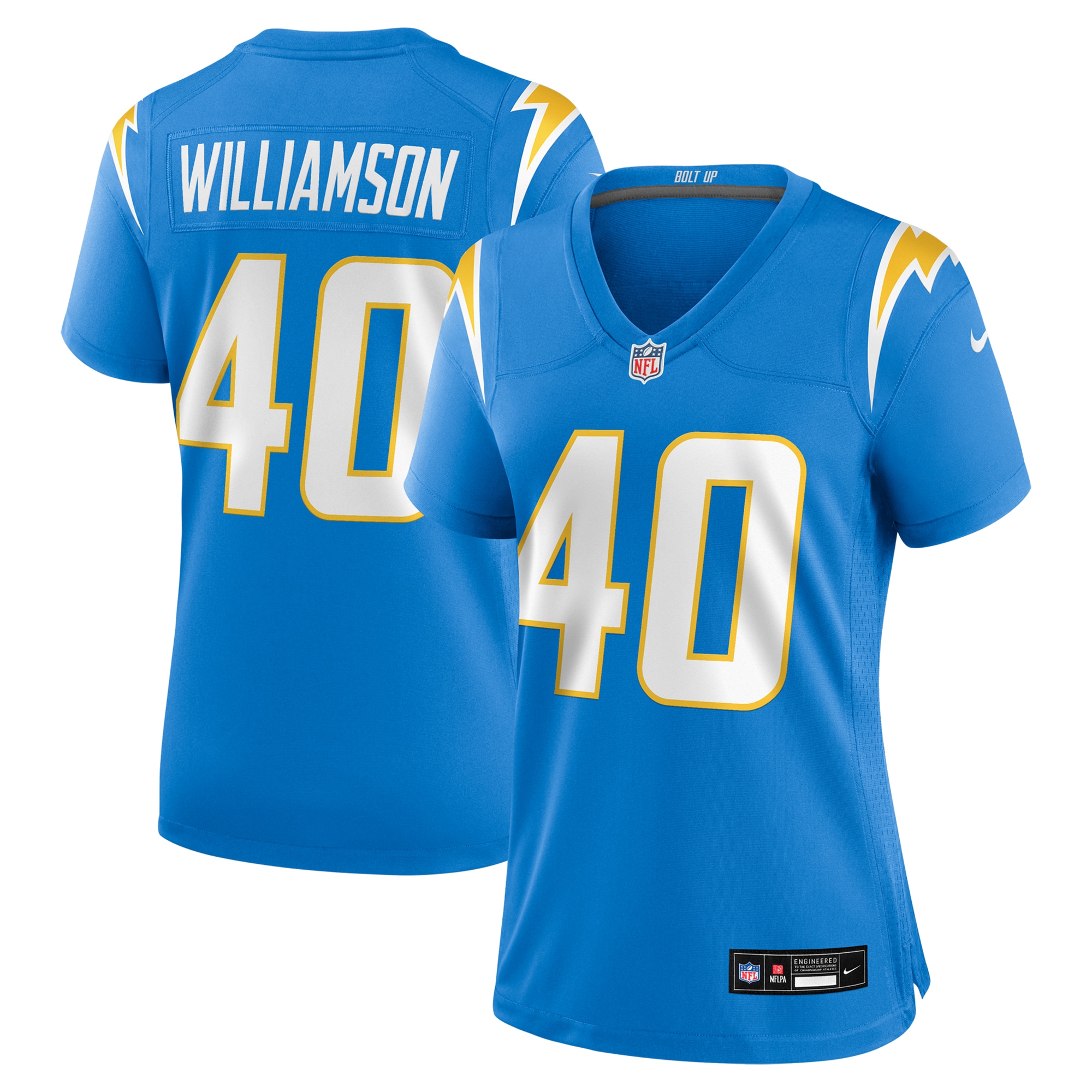 Kendall Williamson Los Angeles Chargers Game Jersey - Women's