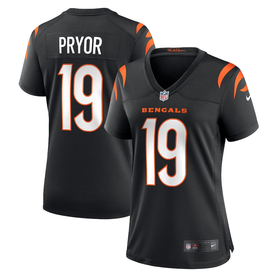 Kendric Pryor #19 Cincinnati Bengals Game Jersey - Women's | Black