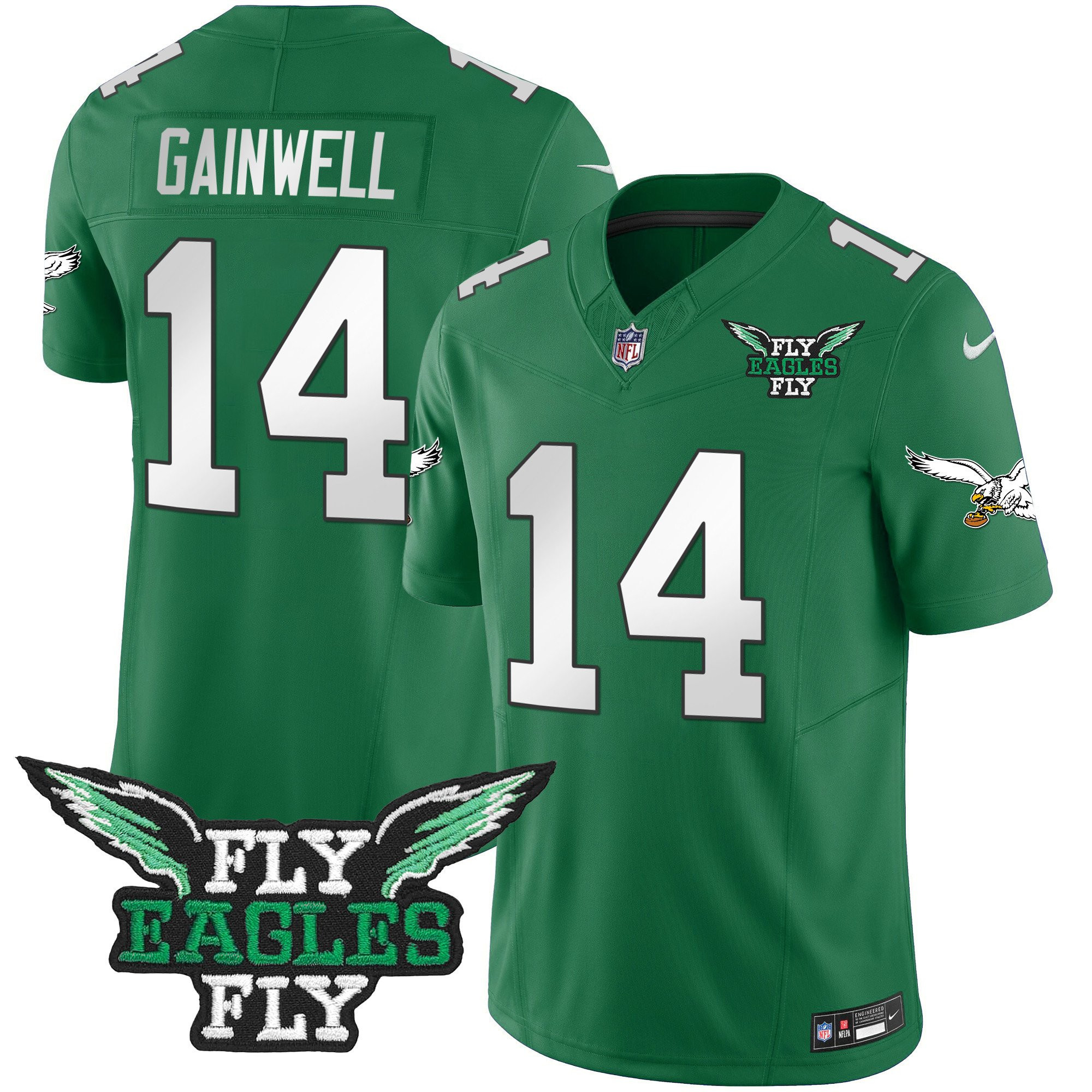 Kenneth Gainwell #14 Philadelphia Eagles Alternate Game Jersey - Men's | Kelly Green