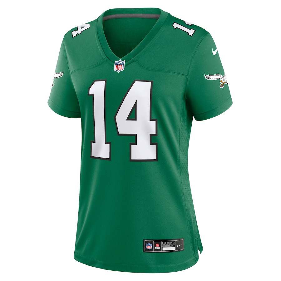 Alternative view of Kenneth Gainwell #14 Philadelphia Eagles Alternate Game Jersey - Women's | Kelly Green