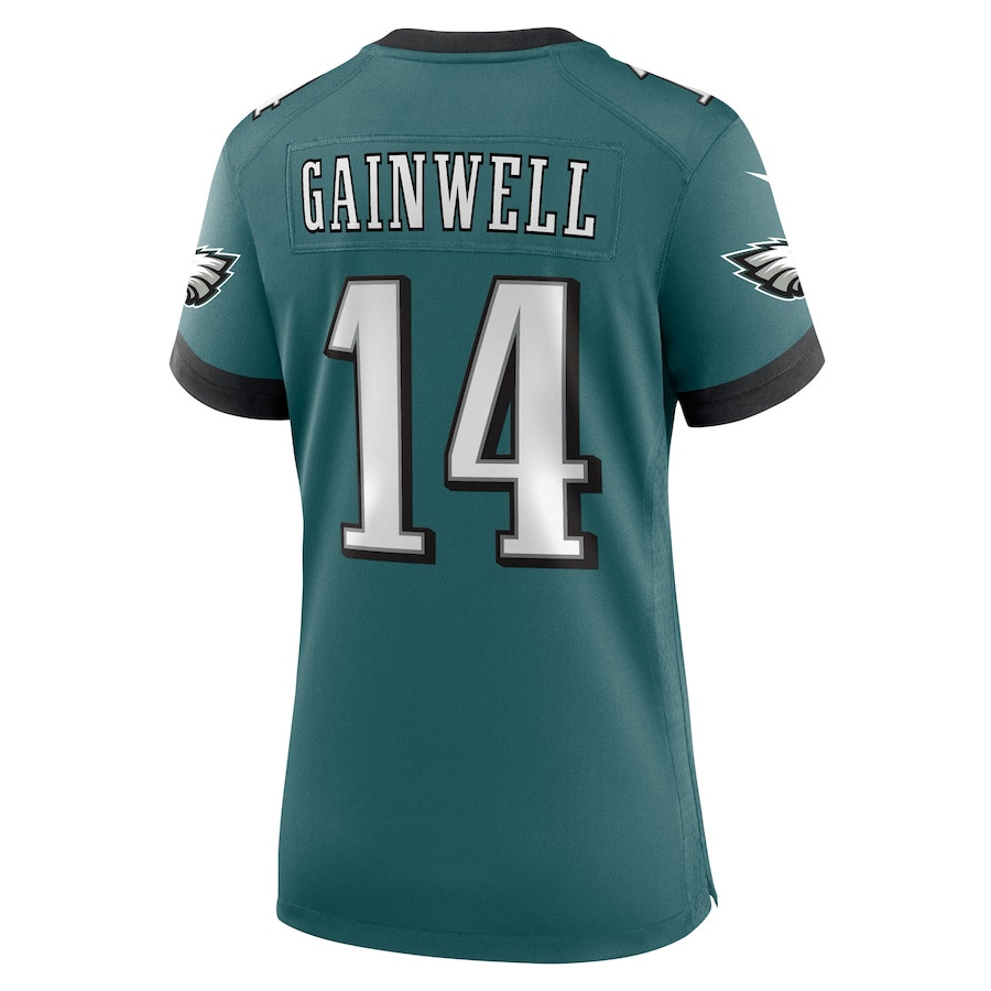 Kenneth Gainwell #14 Philadelphia Eagles Game Jersey - Women's | Midnight Green - Image 3