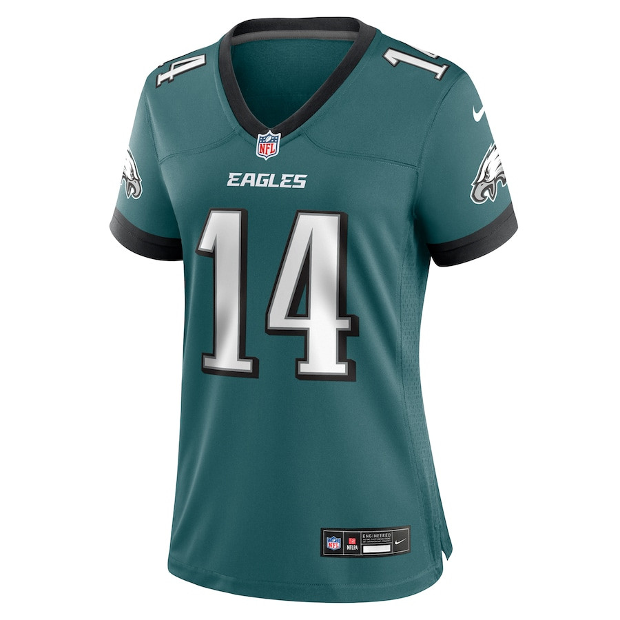 Alternative view of Kenneth Gainwell #14 Philadelphia Eagles Game Jersey - Women's | Midnight Green
