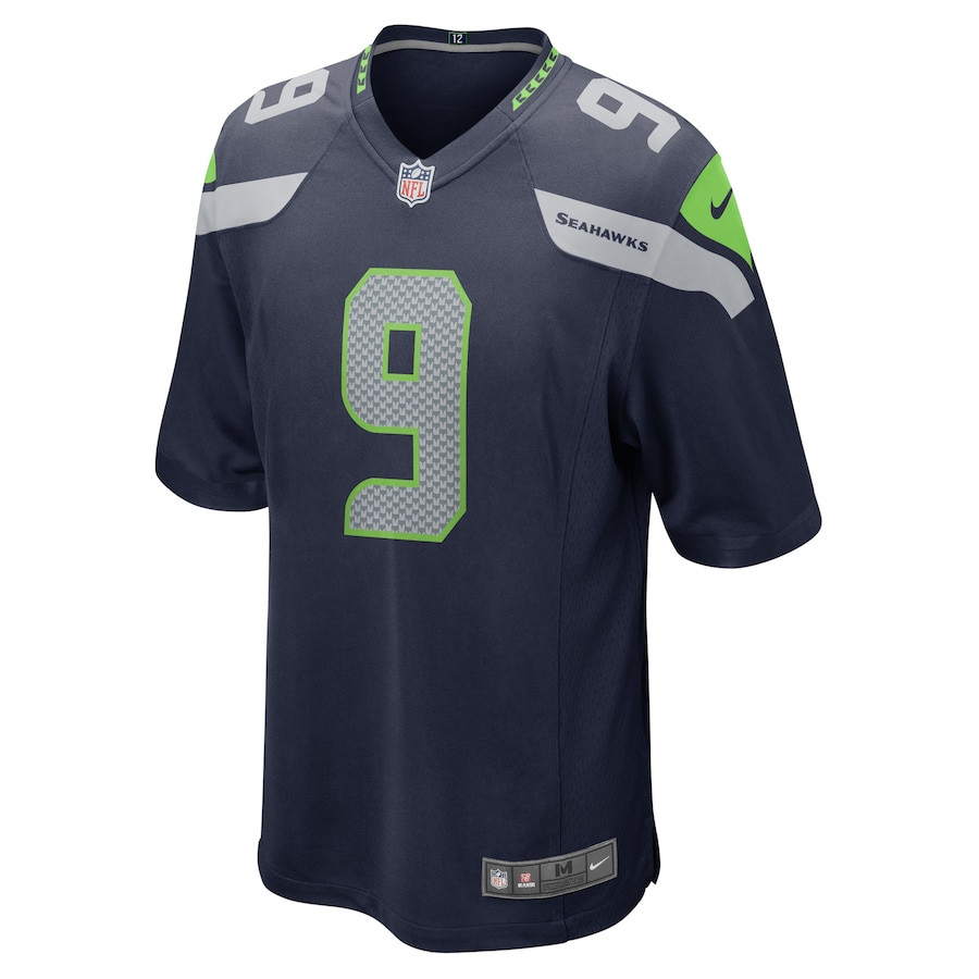 Alternative view of Kenneth Walker III #9 Seattle Seahawks Game Jersey - Men's | Navy