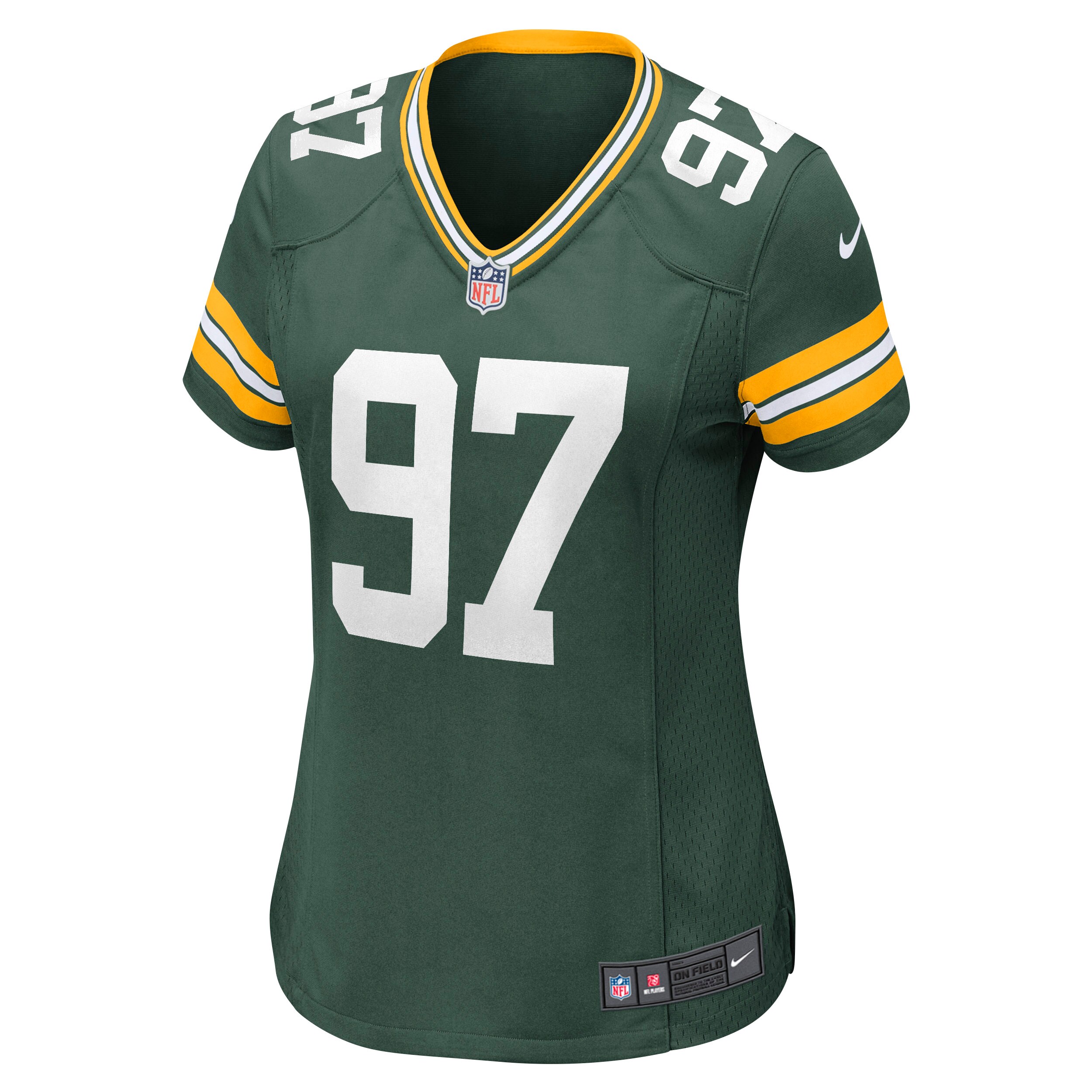 Alternative view of Kenny Clark Green Bay Packers Game Jersey - Women's