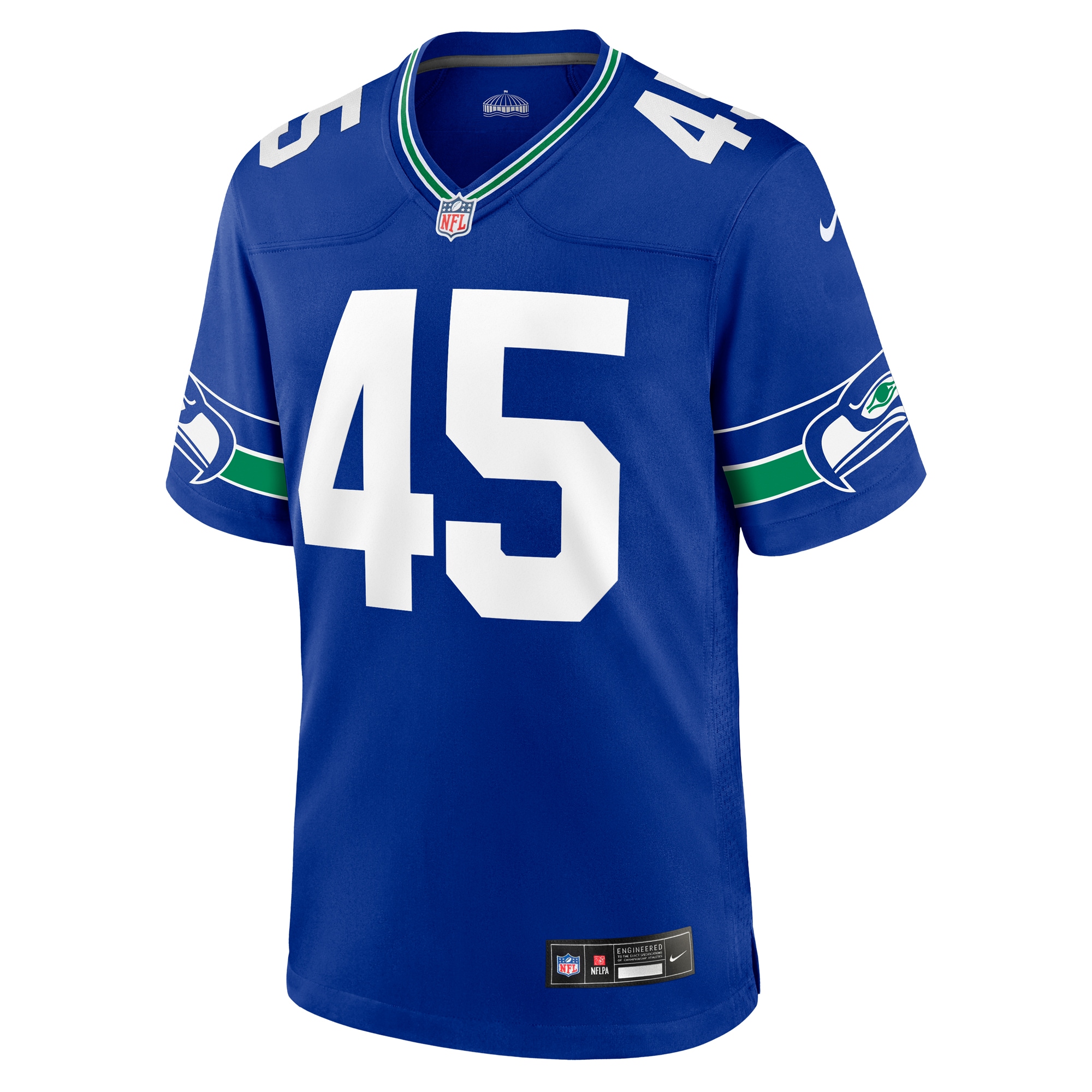 Alternative view of Kenny Easley Seattle Seahawks Throwback Game Jersey - Men's