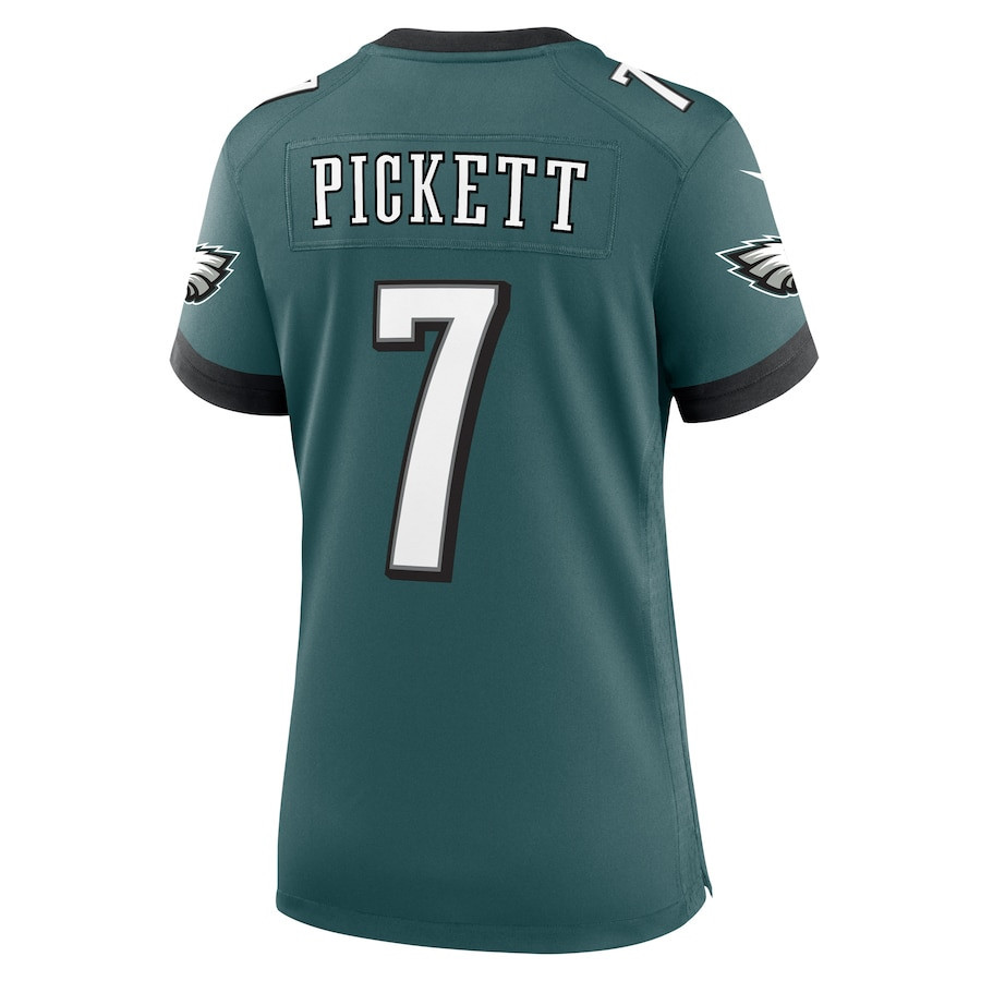 Kenny Pickett #7 Philadelphia Eagles Game Jersey - Women's | Midnight Green - Image 3