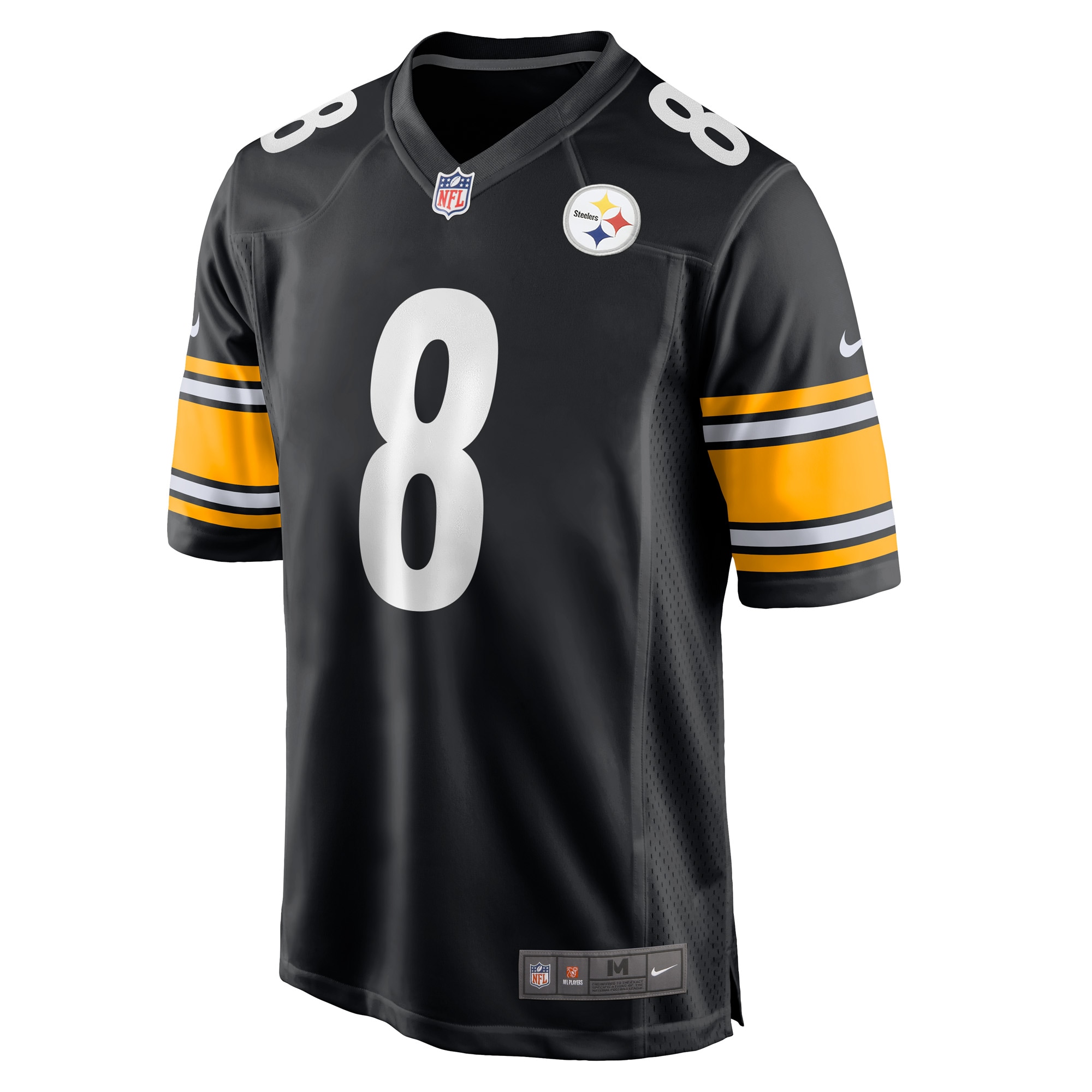 Alternative view of Kenny Pickett Pittsburgh Steelers Game Jersey - Men's