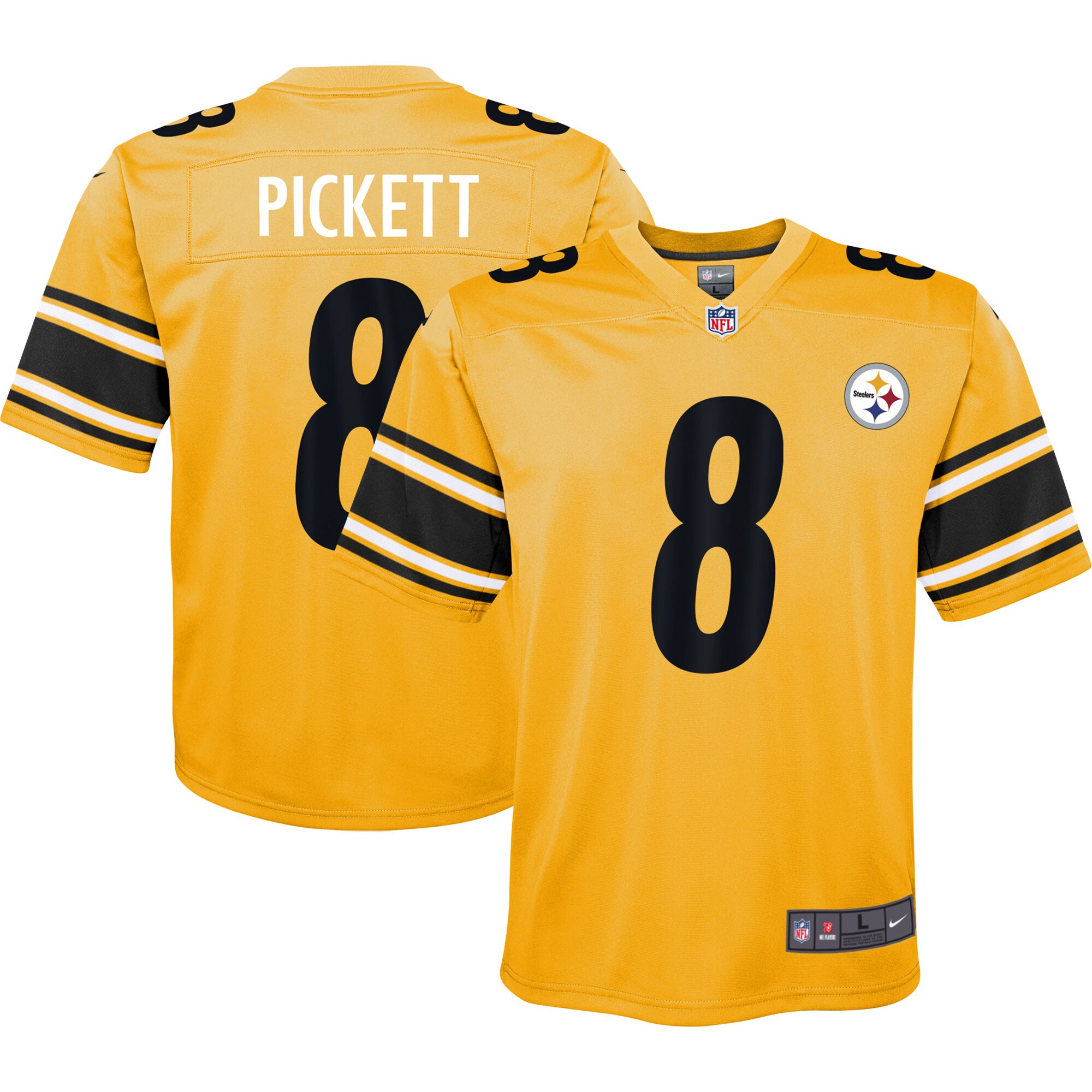 Kenny Pickett Pittsburgh Steelers Inverted Game Jersey - Youth
