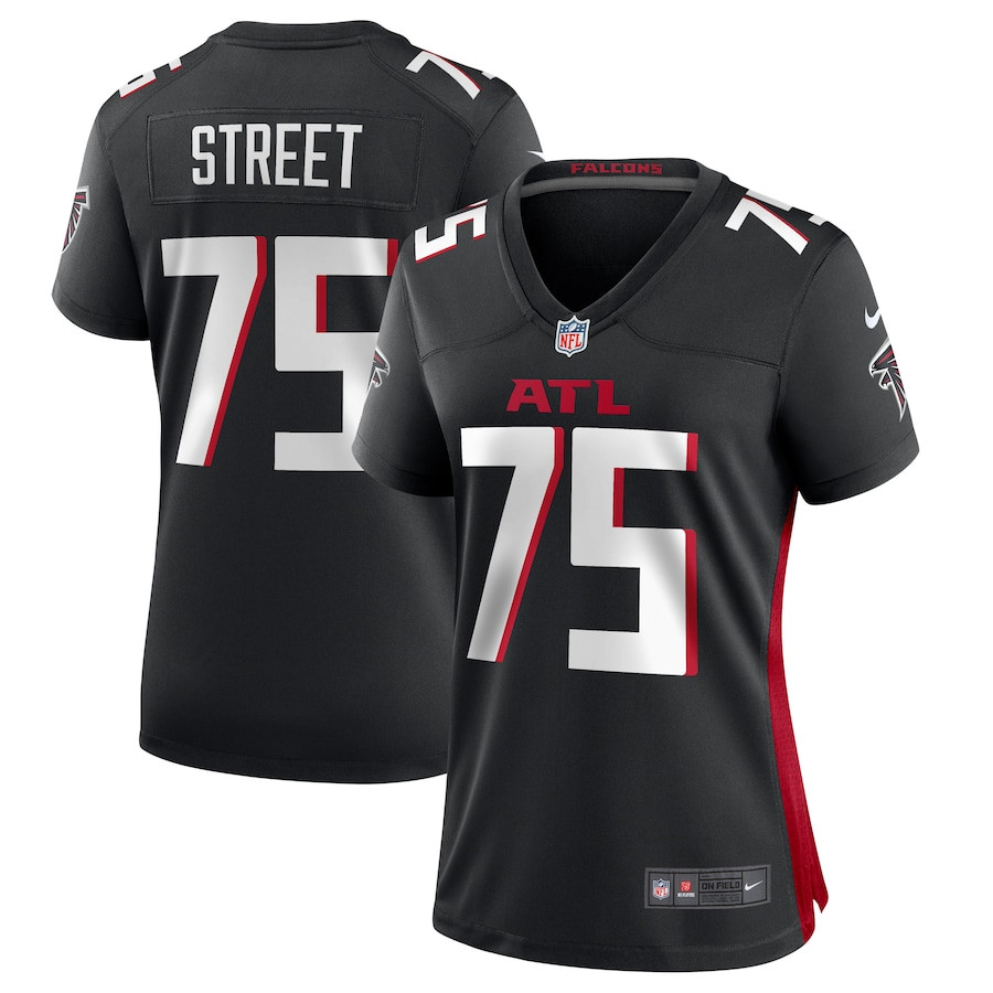 Kentavius Street #75 Atlanta Falcons Game Jersey - Women's | Black