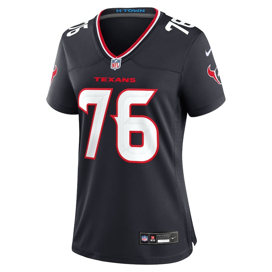 Alternative view of Kenyon Green #76 Houston Texans Game Jersey - Women's | Navy