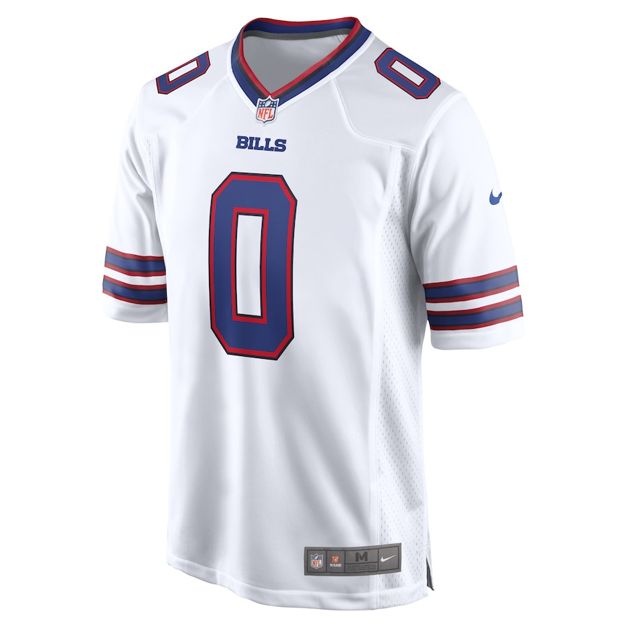 Alternative view of Keon Coleman #0 Buffalo Bills Game Jersey - Men's | White
