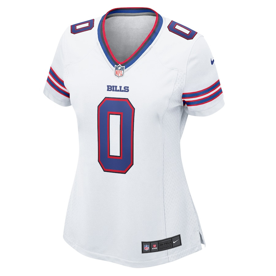 Alternative view of Keon Coleman #0 Buffalo Bills Game Jersey - Women's | White