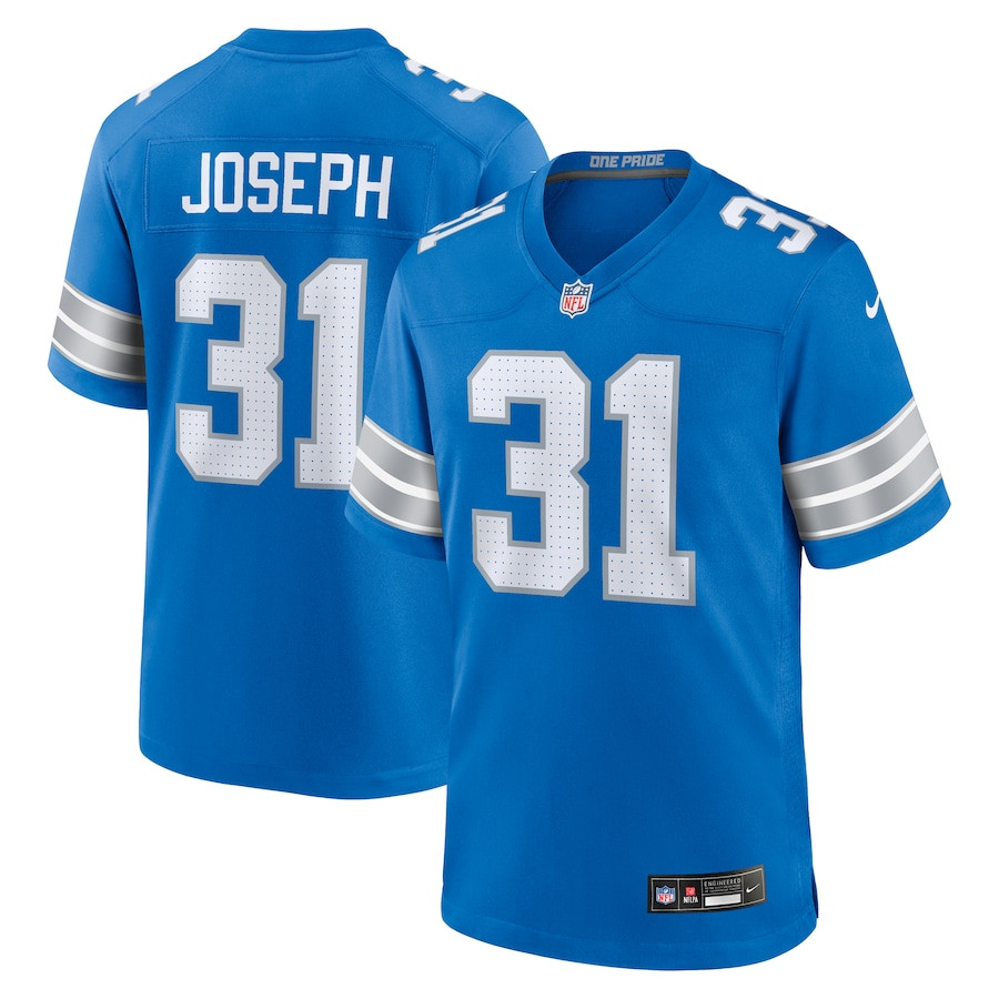 Kerby Joseph #31 Detroit Lions Game Jersey - Men's | Blue