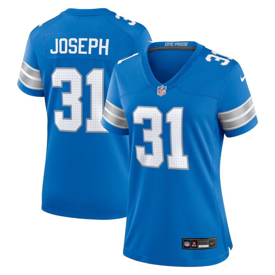 Kerby Joseph #31 Detroit Lions Game Jersey - Women's | Blue