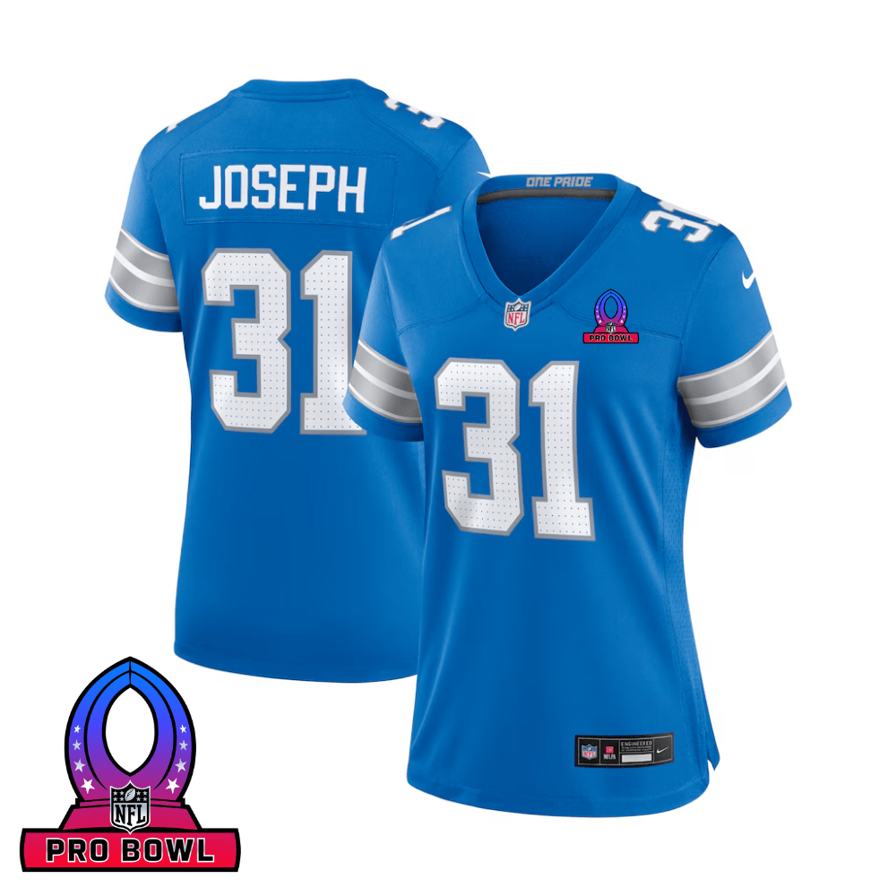 Kerby Joseph #31 Detroit Lions Game Jersey - Women's | Blue
