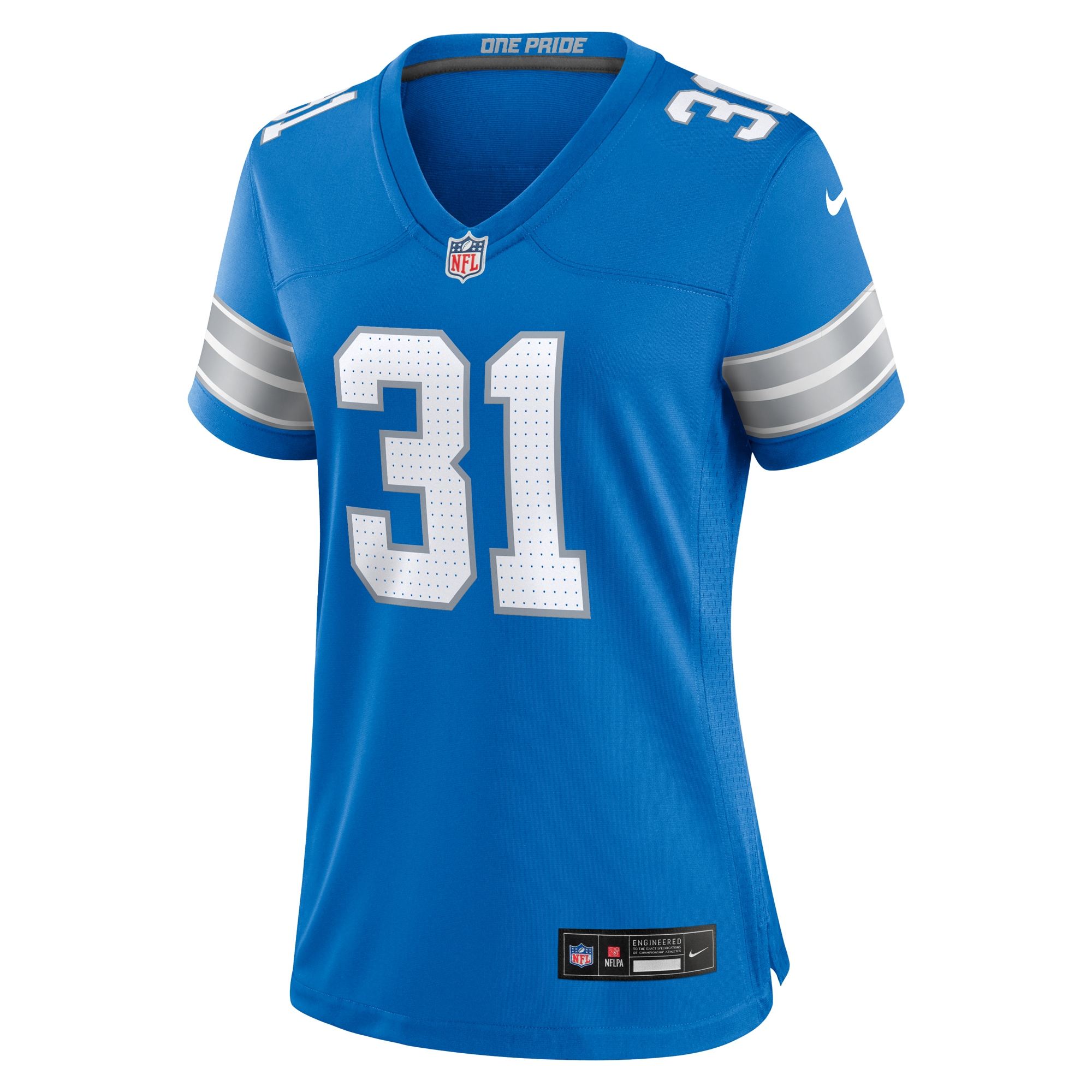 Alternative view of Kerby Joseph Detroit Lions Game Jersey - Women's