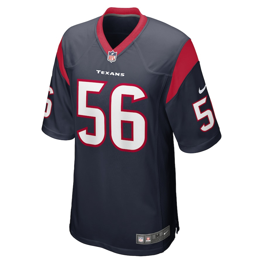 Alternative view of Kerry Hyder Jr. #56 Houston Texans Game Jersey - Men's | Navy
