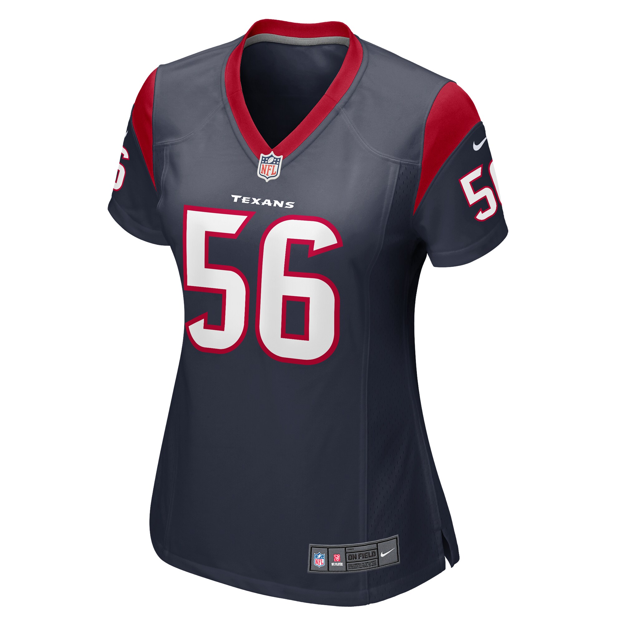 Alternative view of Kerry Hyder Jr. Houston Texans Game Jersey - Women's