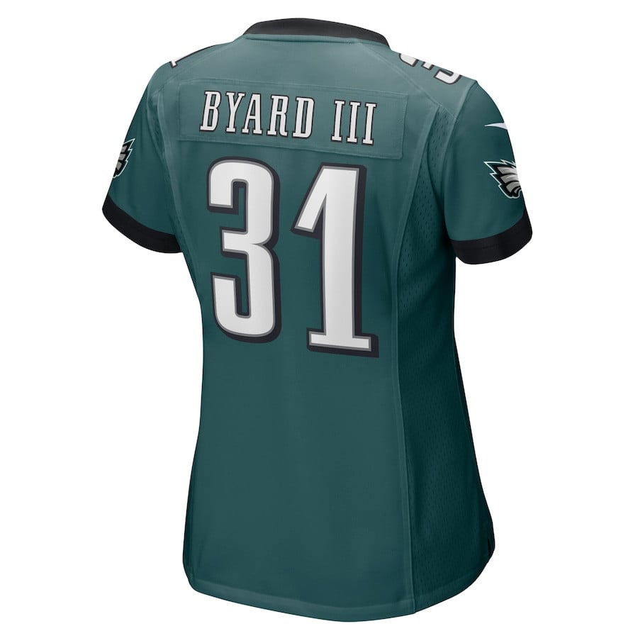 Kevin Byard III #31 Philadelphia Eagles Game Jersey - Women's | Midnight Green - Image 3