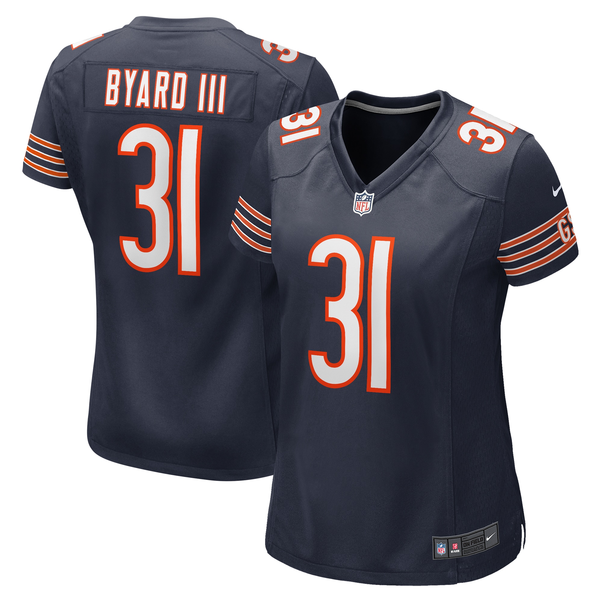 Kevin Byard III Chicago Bears Game Jersey - Women's