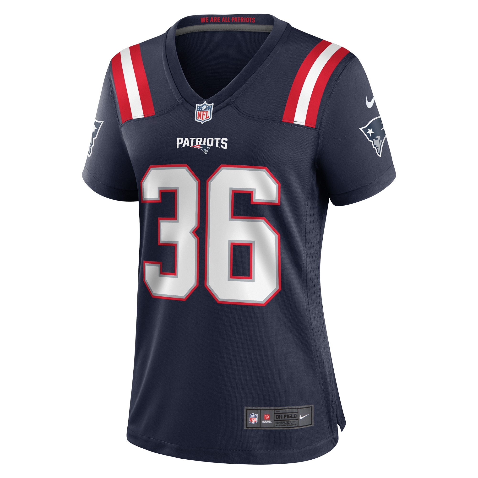 Alternative view of Kevin Harris New England Patriots Game Jersey - Women's